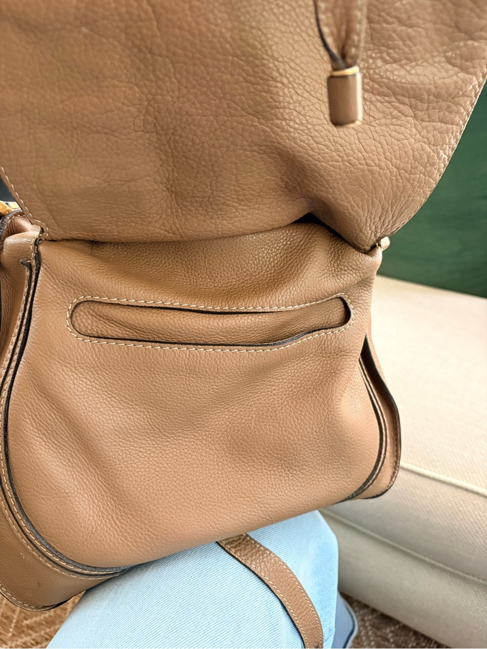 Brown Leather Shoulder Bag by Chloe - Picture 3 of 5